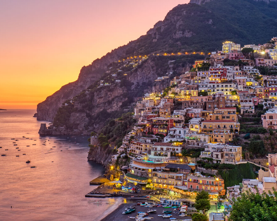 Positano by Sunset | Luxury Boats Positano