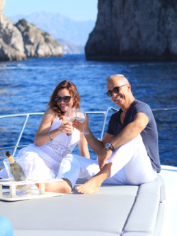 Champagne on board | Luxury Boats Positano