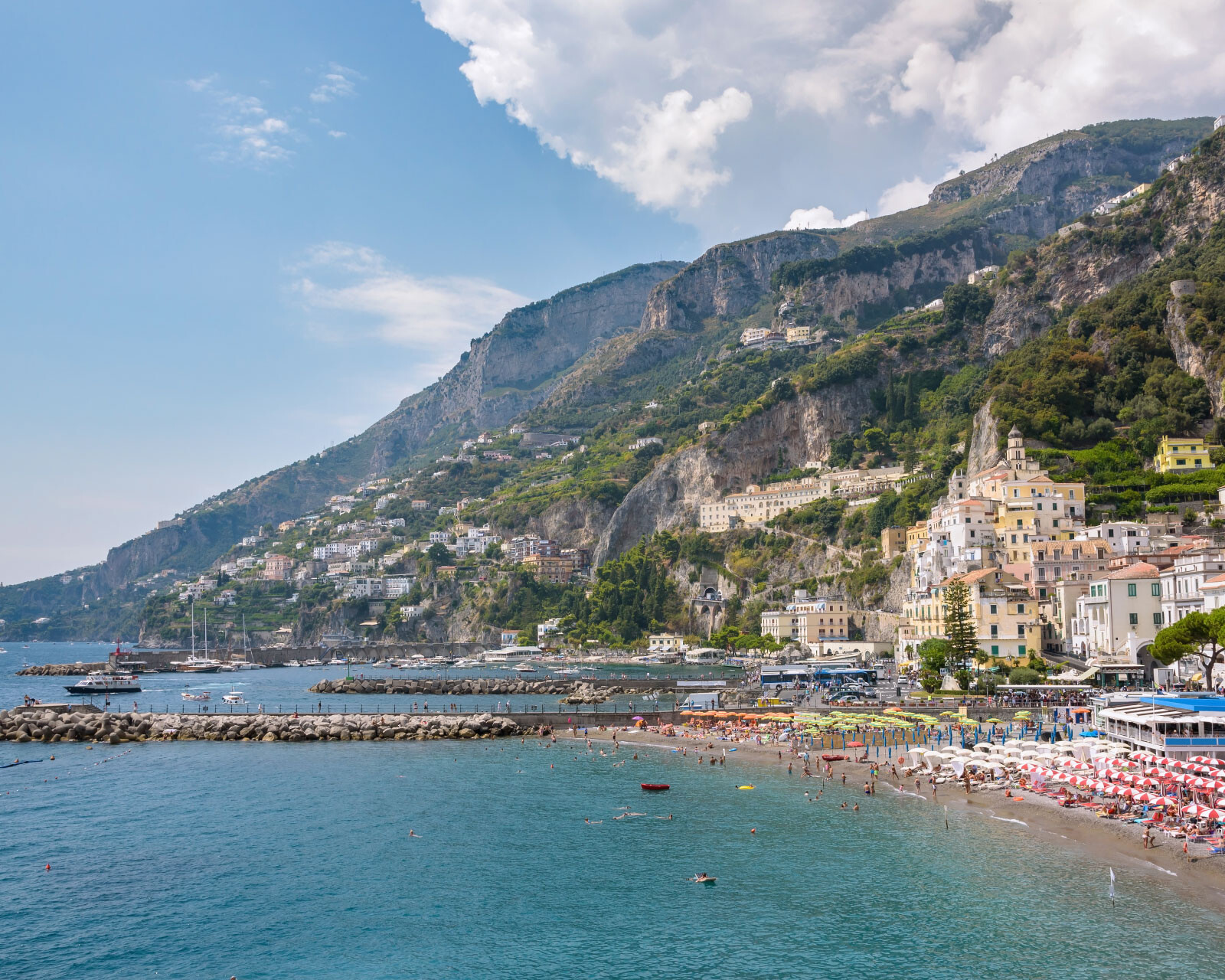 Where is Amalfi Coast, one of the most beautiful corners of Europe